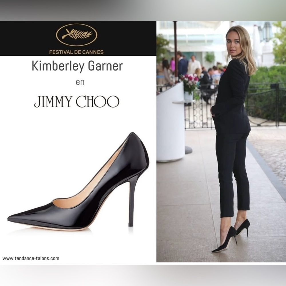 Authentic Jimmy Choo Black Suede Pointed-Toe Pumps Romy 85 – Like New! - Picture 11 of 11